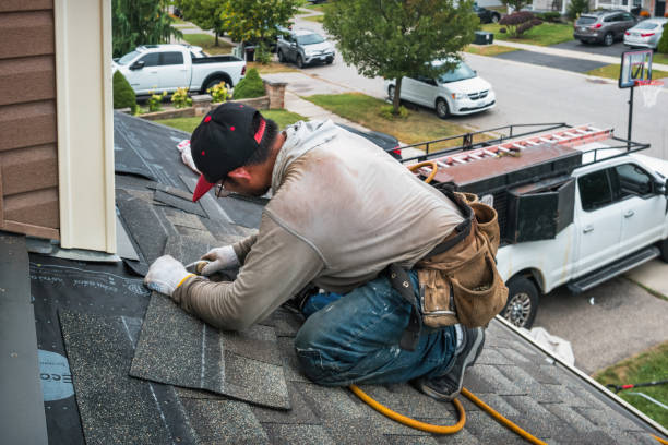 Professional Roof Repair technician working in Bridgton, ME